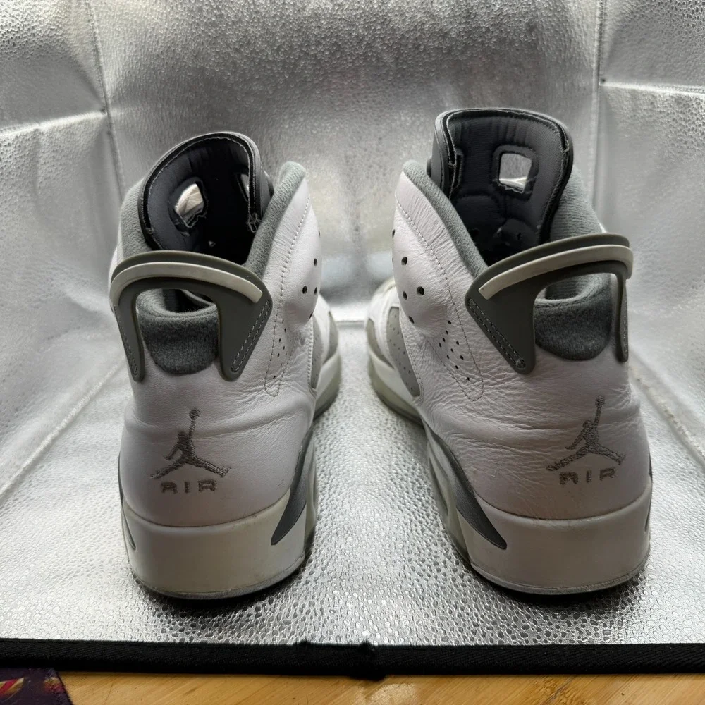 Size 12 Jordan 6 Retro‎ Low Cool Gray White Mens Basketball Shoes CT8529-100